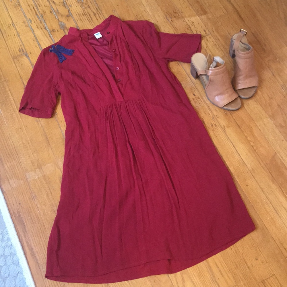 Old Navy Maroon Casual Dress